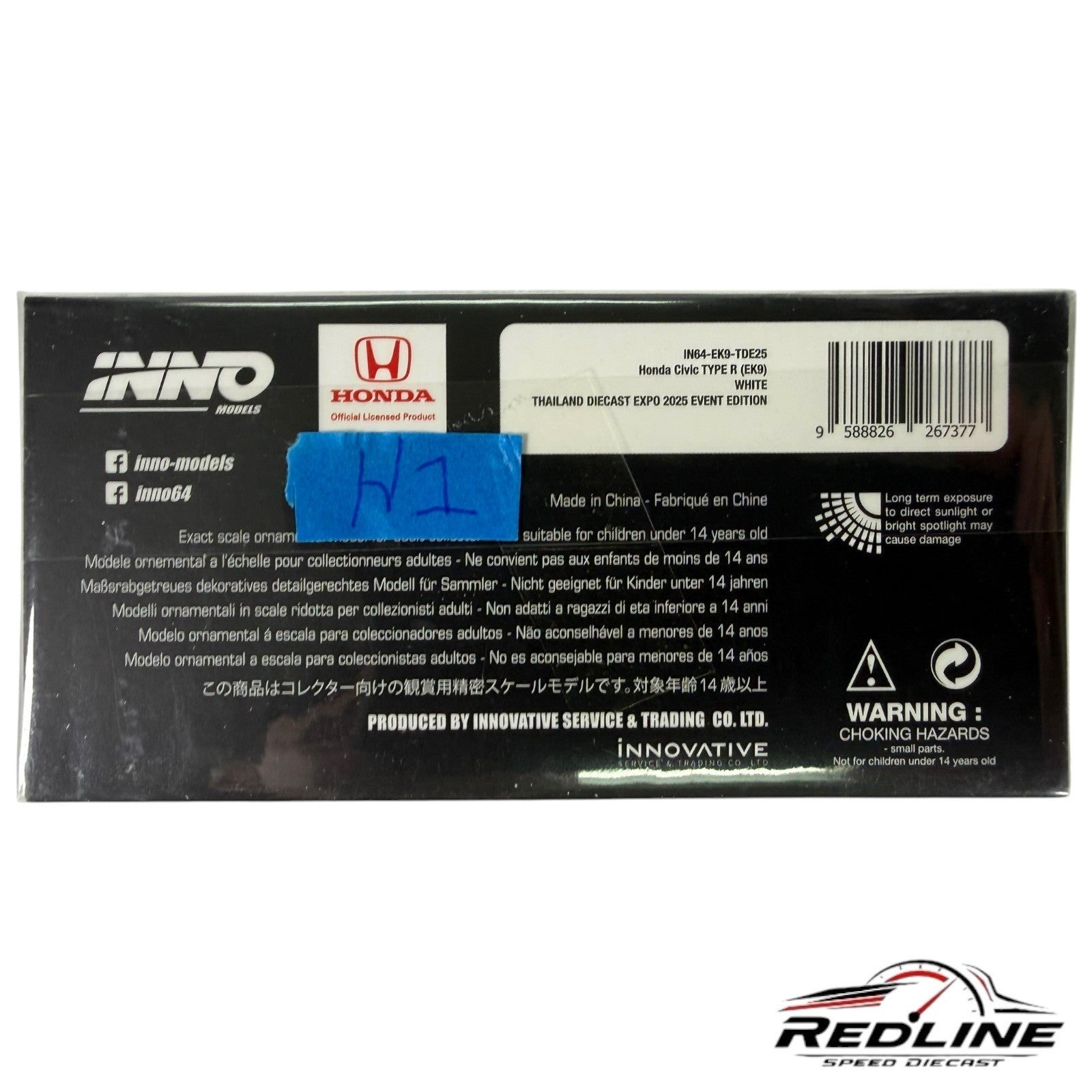 🎌Inno64 Honda Civic Type R EK9Thailand Diecast Expo IN64-EK9-TDE H1🎌