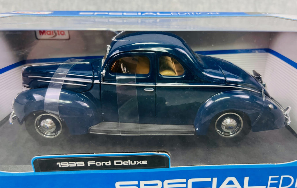 🇺🇸🇺🇸Maisto Special Edition 1939 Ford Deluxe Coupe Blue Diecast 1:18🇺🇸🇺🇸