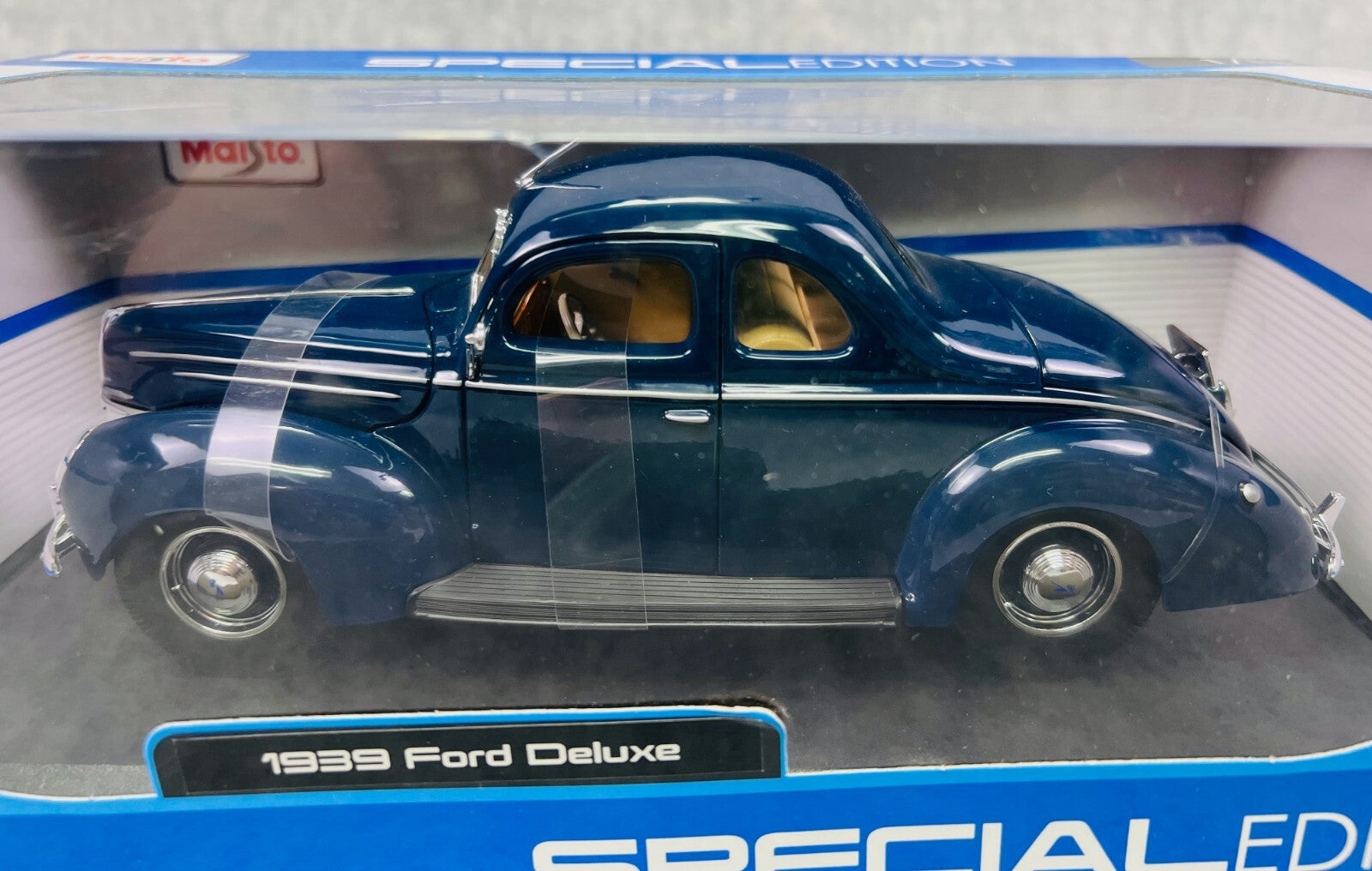 🇺🇸🇺🇸Maisto Special Edition 1939 Ford Deluxe Coupe Blue Diecast 1:18🇺🇸🇺🇸