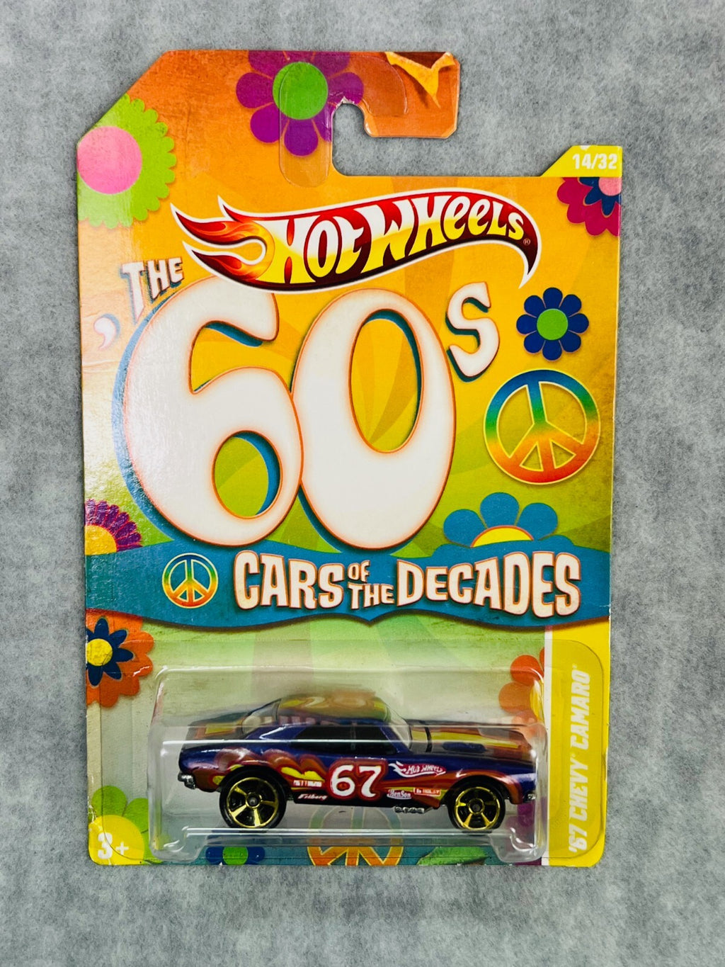 🇺🇸🇺🇸Hot Wheels The '60s Cars of The Decades '67 Chevy Camaro HW23🇺🇸🇺🇸