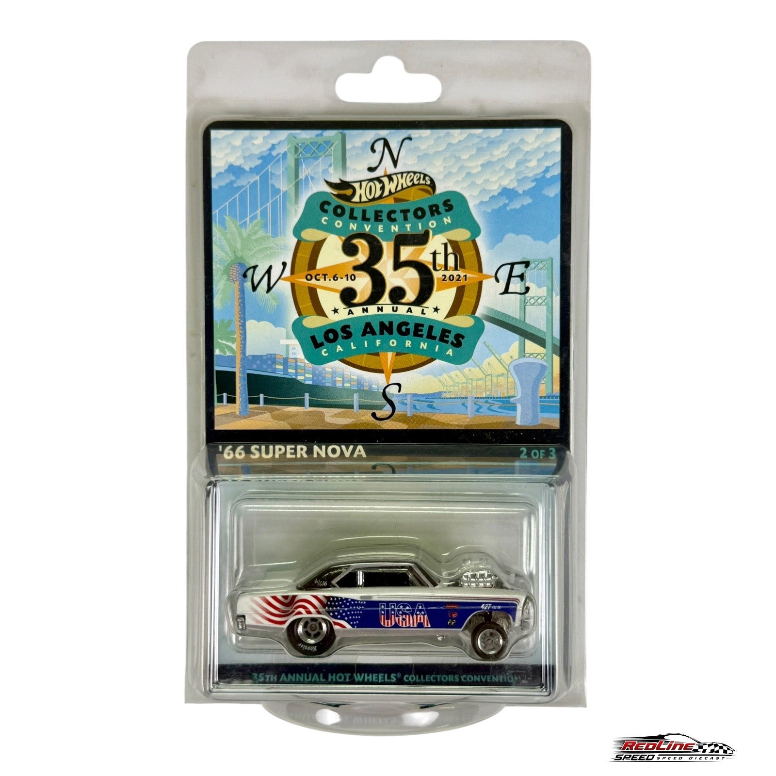 🇺🇸Hot Wheels 35th Annual LA Collectors Convention '66 Super Nova 2175/6200🇺🇸