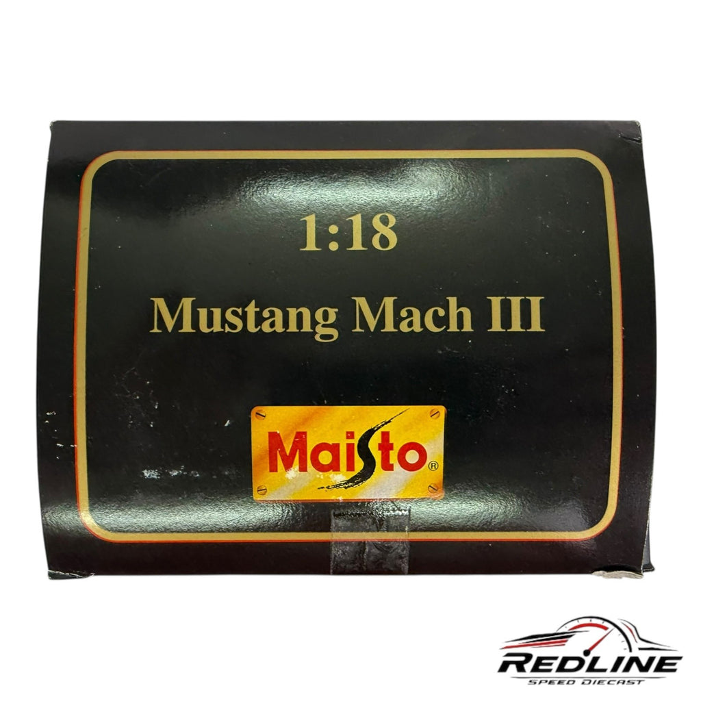 🐎🐎🐎Maisto Special Edition Mustang Mach III Red 1:18 TV🐎🐎🐎