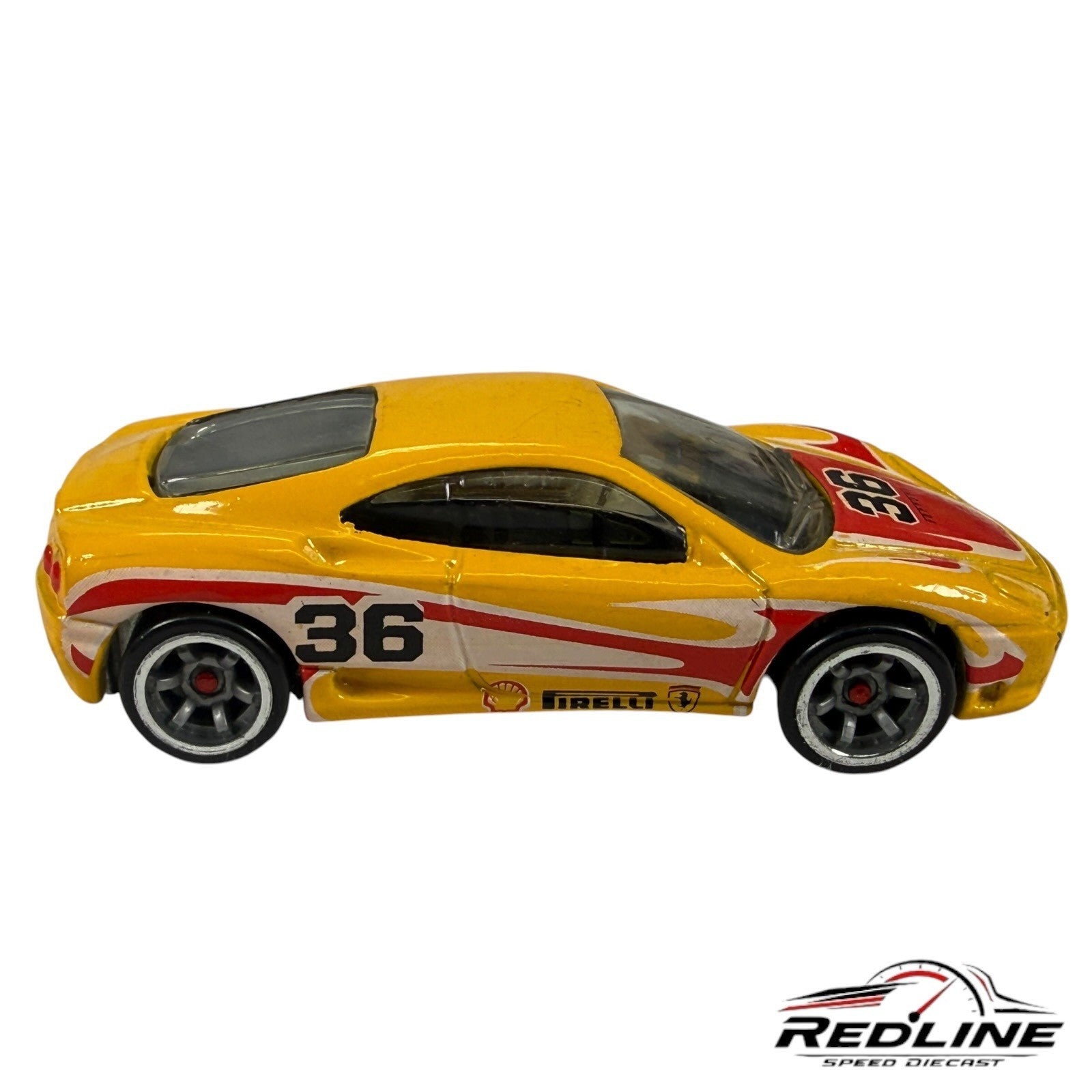 🇮🇹🇮🇹Hot Wheels Ferrari Racer Ferrari 360 MODENA Yellow LOOSE C5🇮🇹🇮🇹