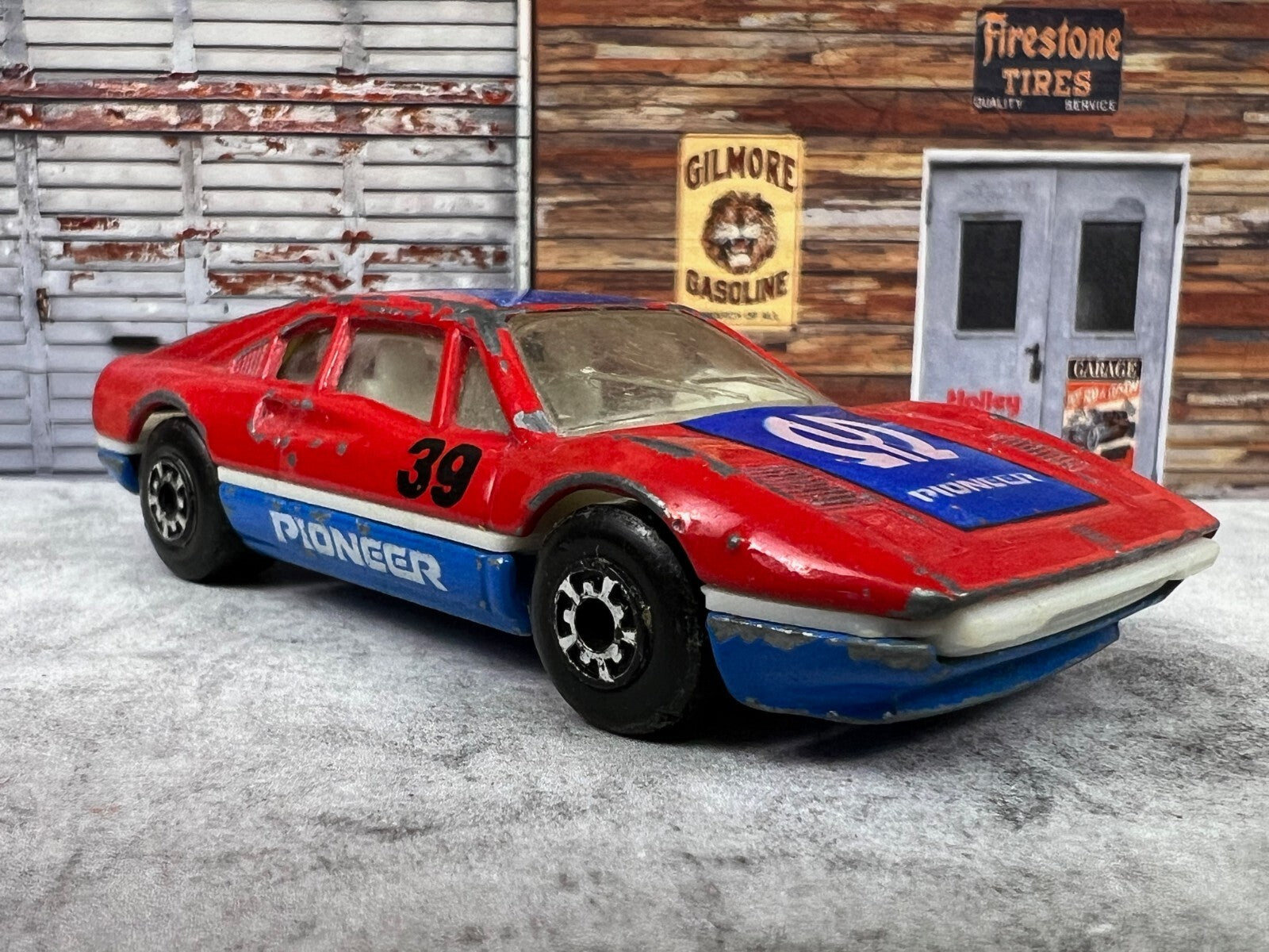🇮🇹🇮🇹Matchbox Superfast Ferrari 308 GTB PIONEER Red/Blue 1981 C9🇮🇹🇮🇹