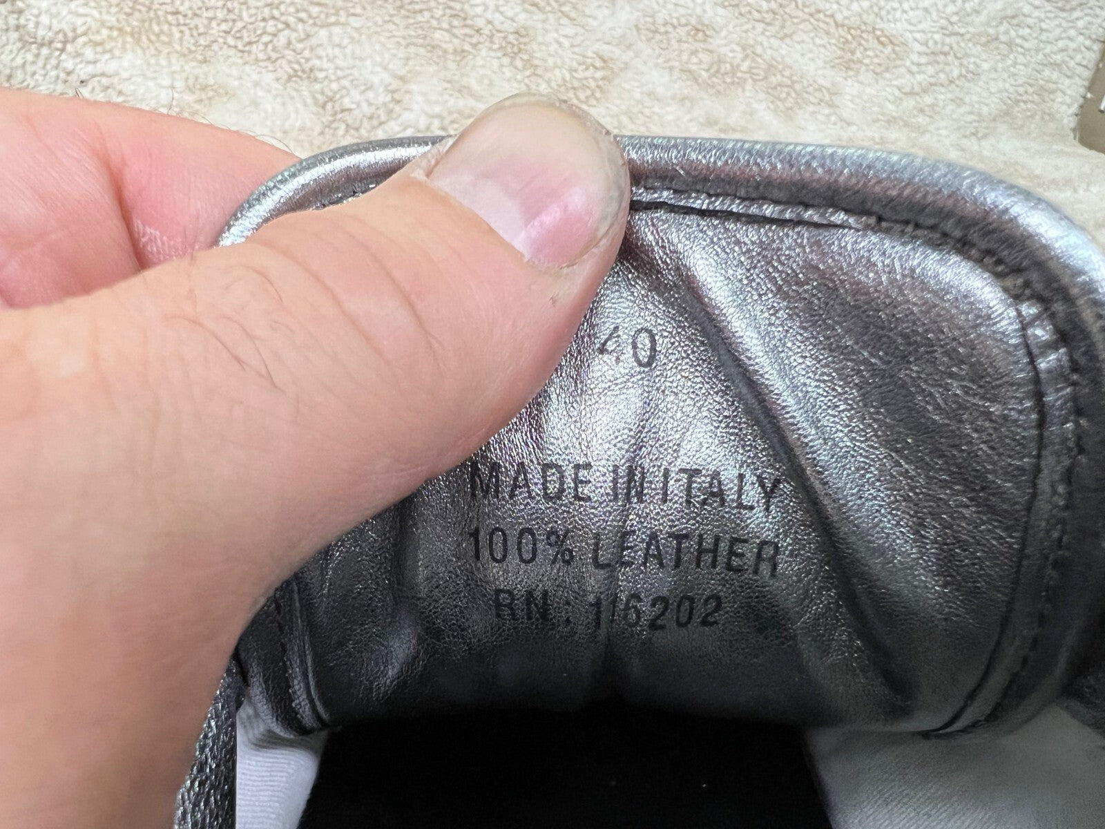 🐍Zadig & Voltaire White Leather Snakeskin Sneakers shoes EU 40  US 9 WOMENS🐍