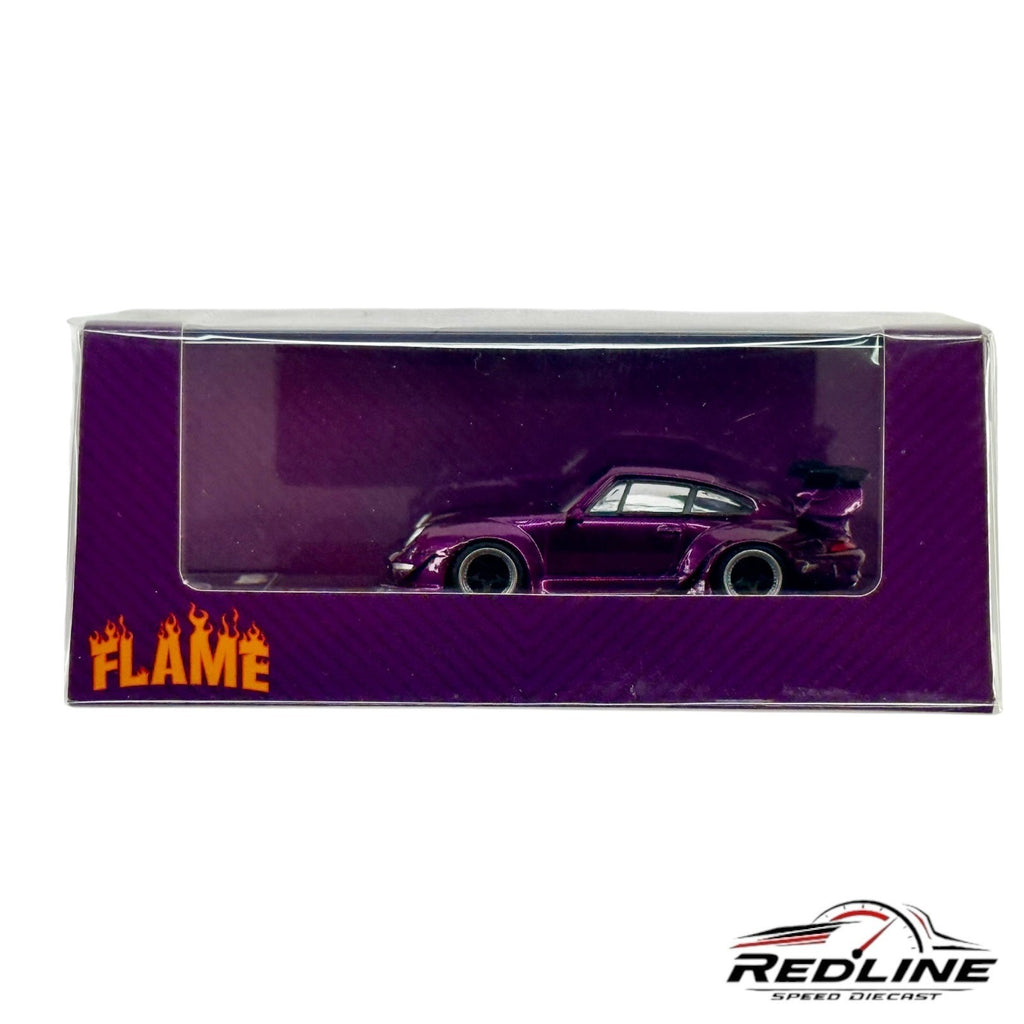 🇩🇪Flame Porsche RWB993/964 Purple Carbon Wide-Body Modified H17🇩🇪