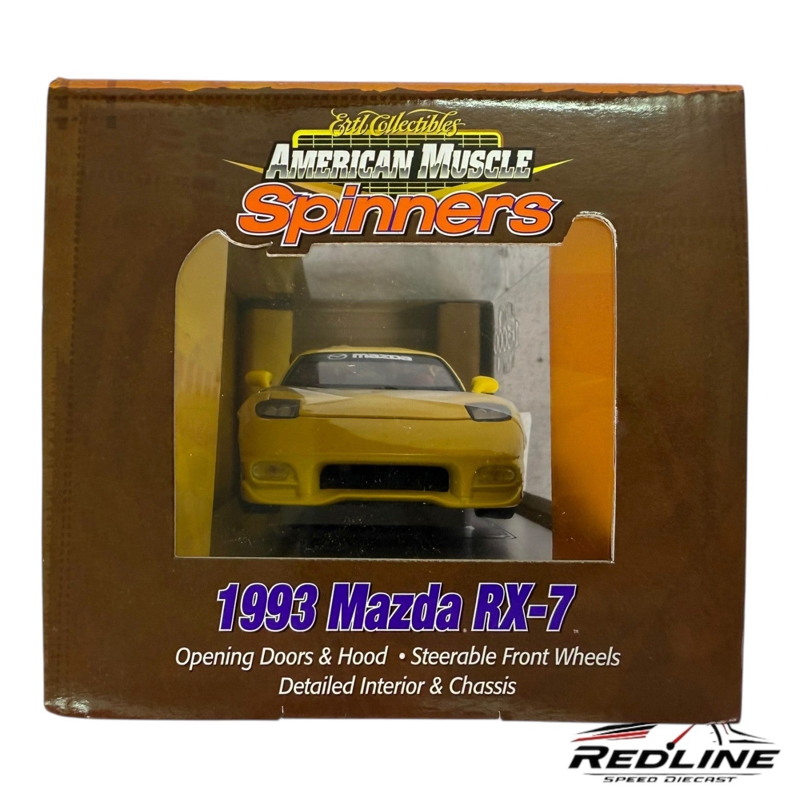 🔥Ertl Collectibles American Muscle Spinners 1993 Mazda RX-7 1 of 5000 1:18 HW🔥