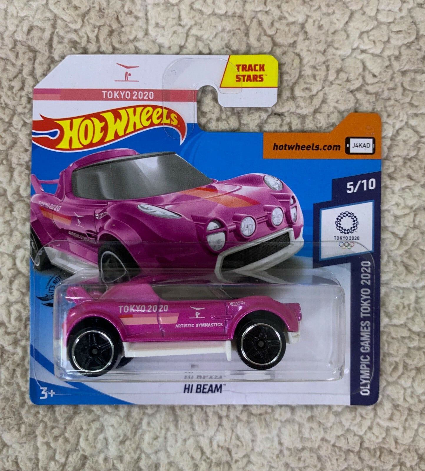 ***2020 Hot Wheels Tokyo Olympic Games Short Card Hi Beam (PINK) 155/250  HW06**