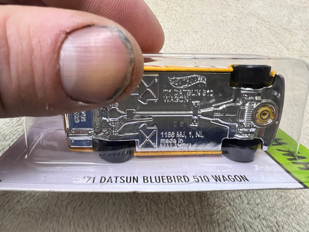 🔥🔥Hot Wheels HW Workshop Series Yellow ‘71 Datsun 510 Bluebird Wagon HW12🔥🔥