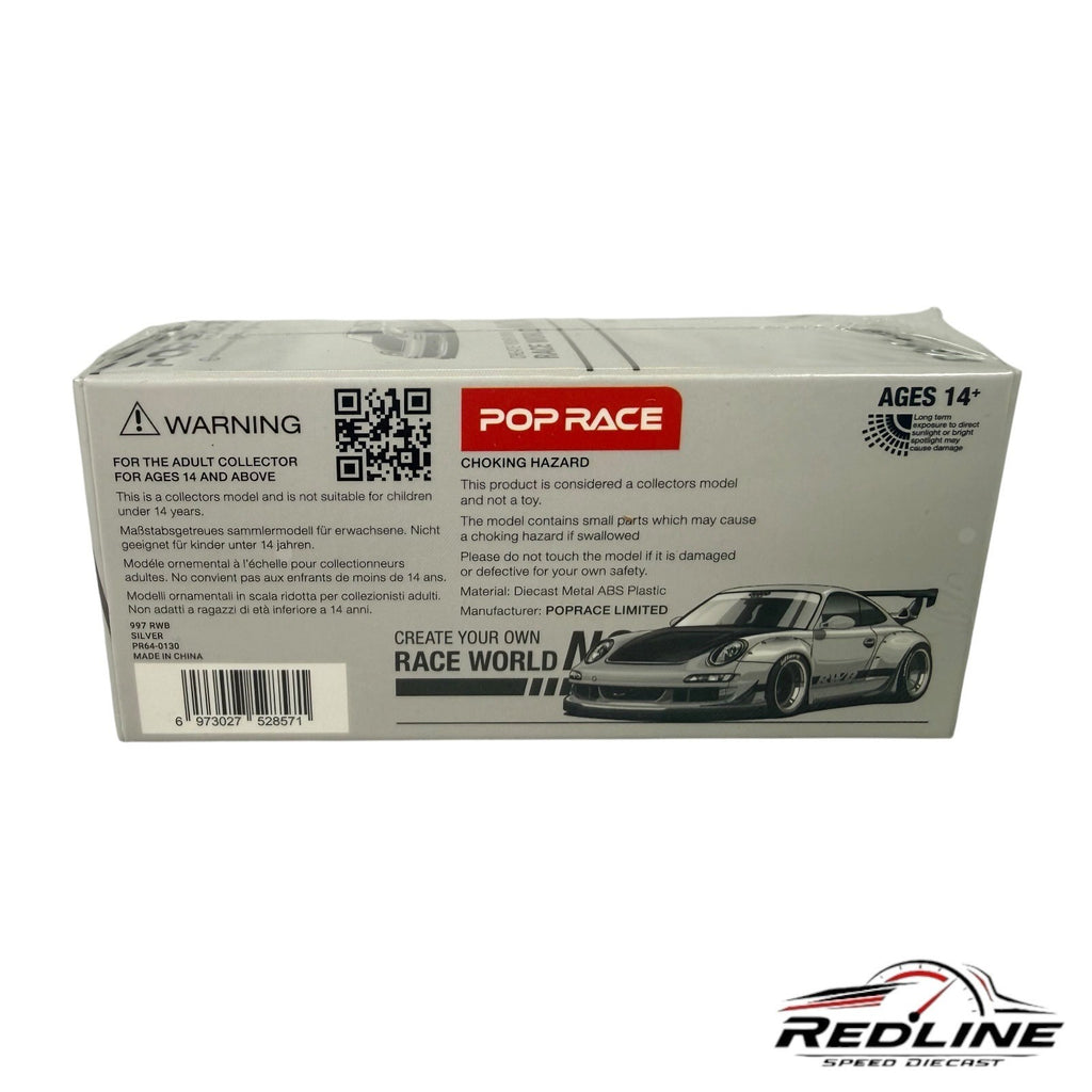 🇩🇪🇩🇪Poprace Silver Porsche RWB 997 Sealed 1:64 H15🇩🇪🇩🇪