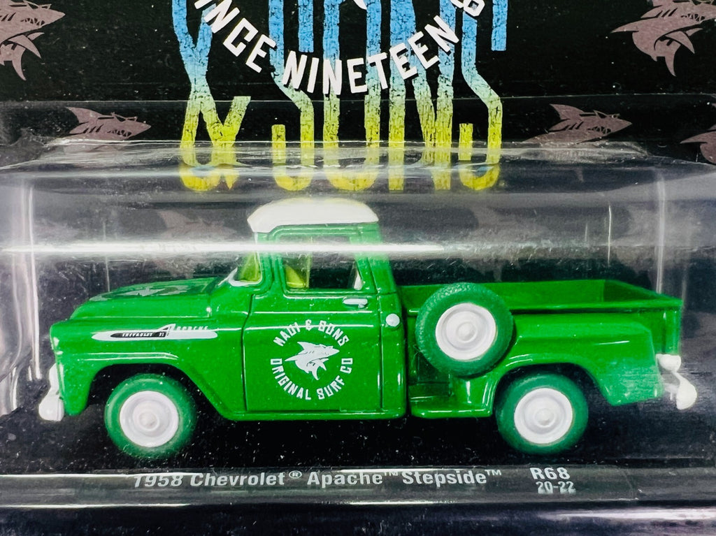 🔥M2 Machines Auto-Drivers R68  1958 Chevrolet Apache Stepside CHASE H29🔥