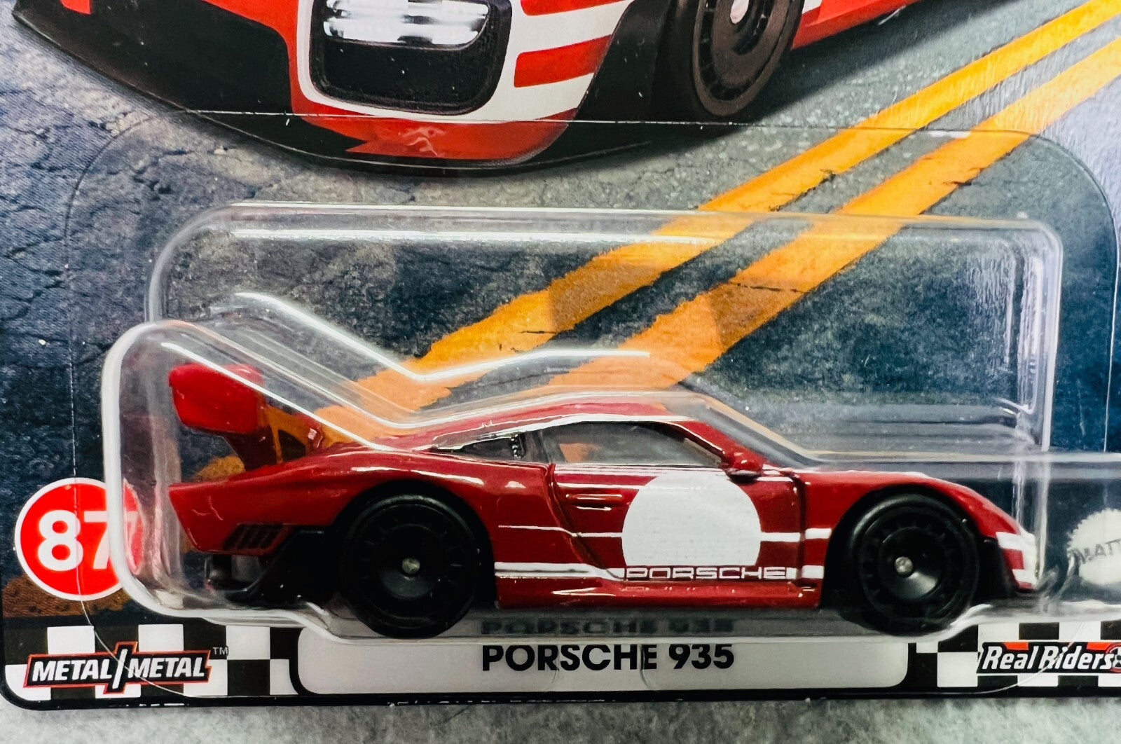 🇩🇪🇩🇪Hot Wheels Boulevard Porsche 935 Red & White  Real Riders H32🇩🇪🇩🇪