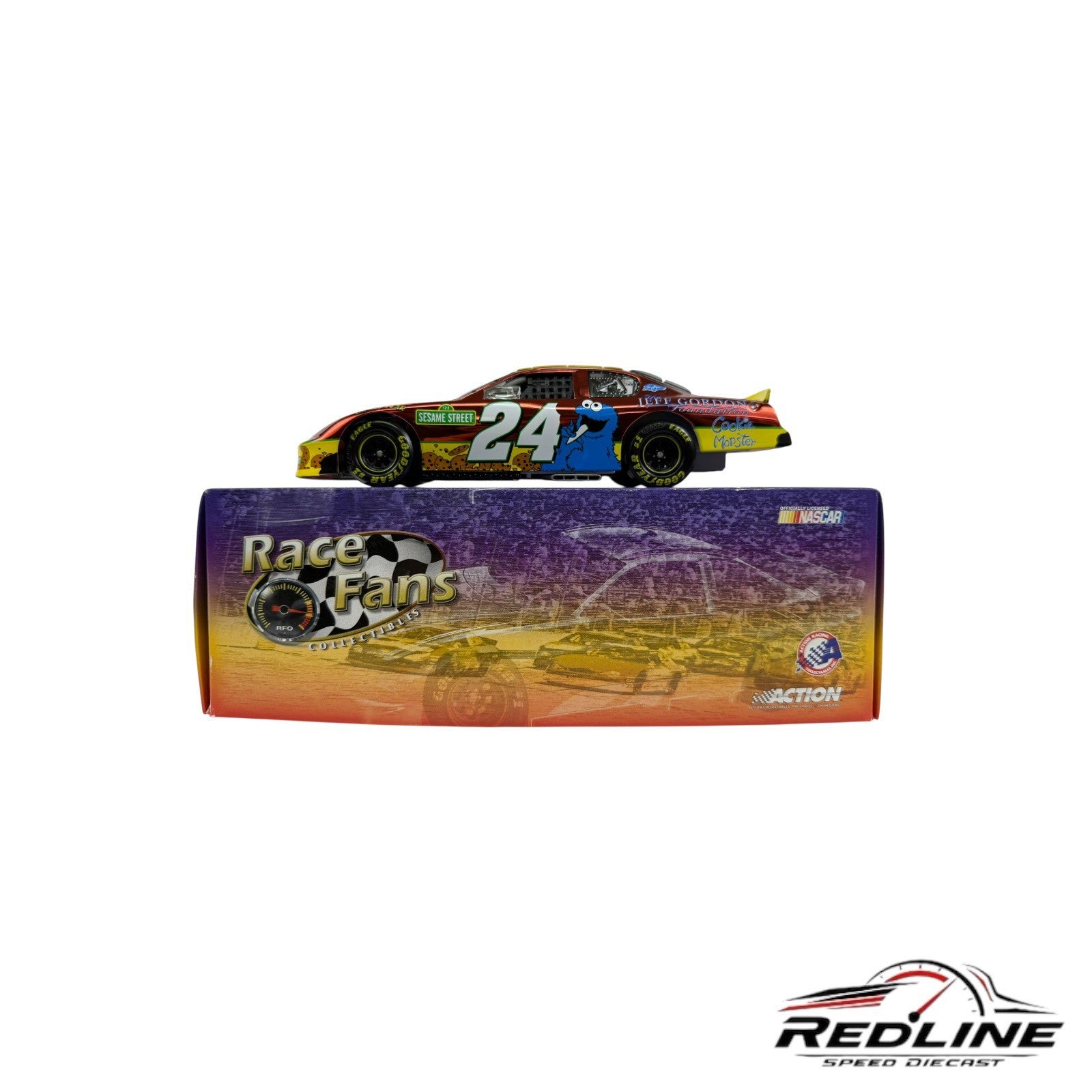 Action JEFF GORDON Foundation Sesame Street 2003 Monte Carlo CHROME 1:24 B1