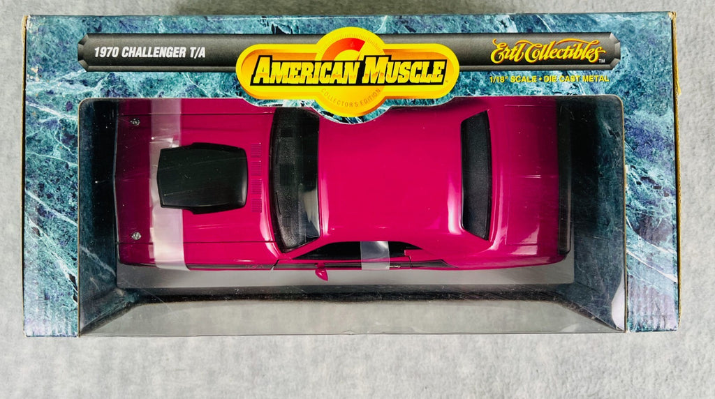 🇺🇸🇺🇸Ertl American Muscle 1970 Challenger T/A Pink 1:18 New In Box🇺🇸🇺🇸