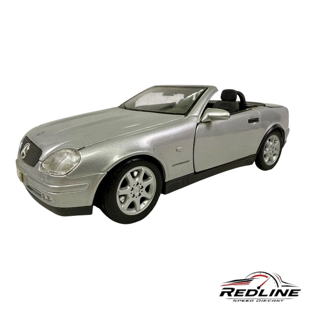 🇩🇪🇩🇪🇩🇪Maisto 1996 MERCEDES BENZ SLK 230 Silver 1/18🇩🇪🇩🇪🇩🇪