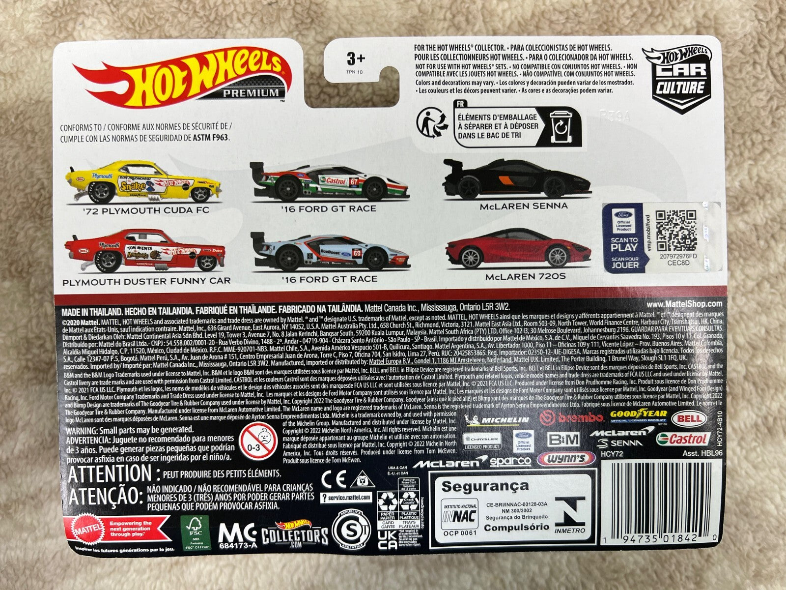 🇺🇸Hot Wheels 2022 Premium Car Culture '16 Ford GT Race & '16 Ford GT Race🇺🇸