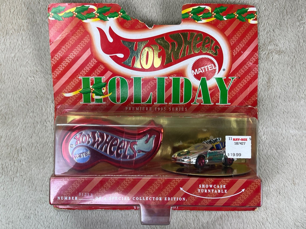 🎄🎄🎄Hot Wheels 1995 Holiday Premiere SILVER Camaro Convertible Christmas🎄🎄🎄