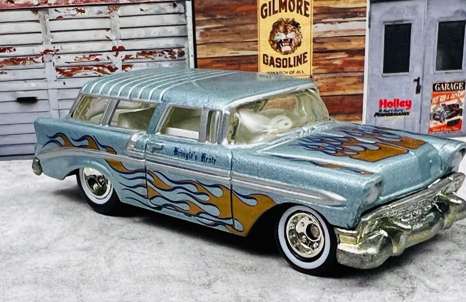 🇺🇸🇺🇸🇺🇸Hot Wheels 2008 Holiday Rods Chevy Nomad Blue C4🇺🇸🇺🇸🇺🇸