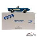 🇺🇸Danbury Mint Limited Edition 1961 Chevrolet Corvette Blue w/Box 1:24 C2🇺🇸