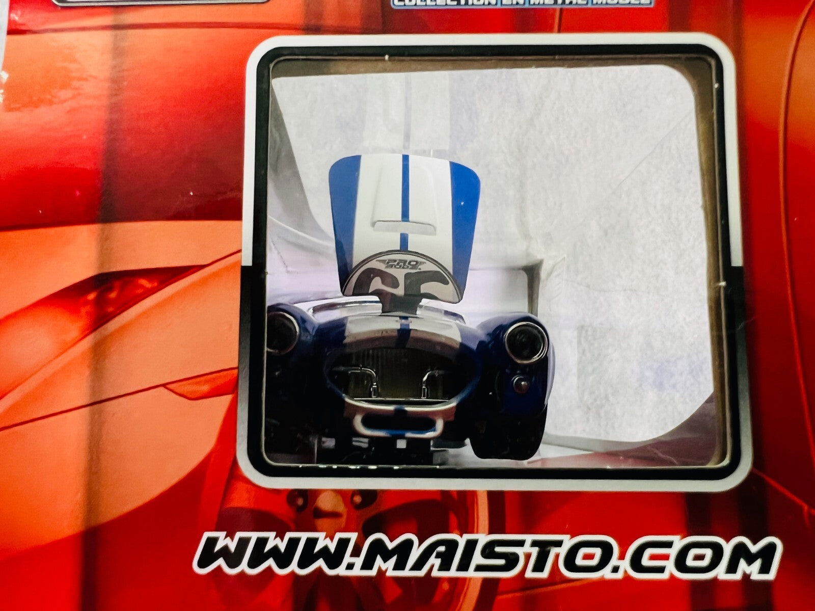 🏁🏁Maisto 1965 Shelby Cobra 427 Blue 1/24 Scale Custom Shop🏁🏁