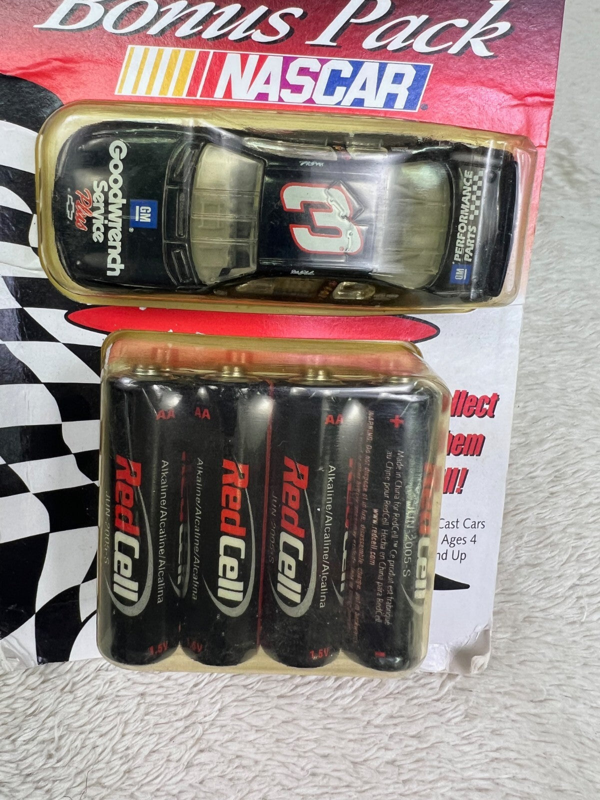 🏁🏁ACTION RACING Red Cell Batteries Promo #3 DALE EARNHARDT 1:64 Stock Car🏁🏁