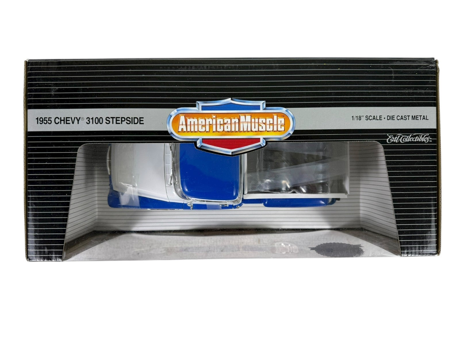 🇺🇸Ertl American Muscle 1955 Chevrolet 3100 Coker Tire 40th Anniversary 1:18 AH