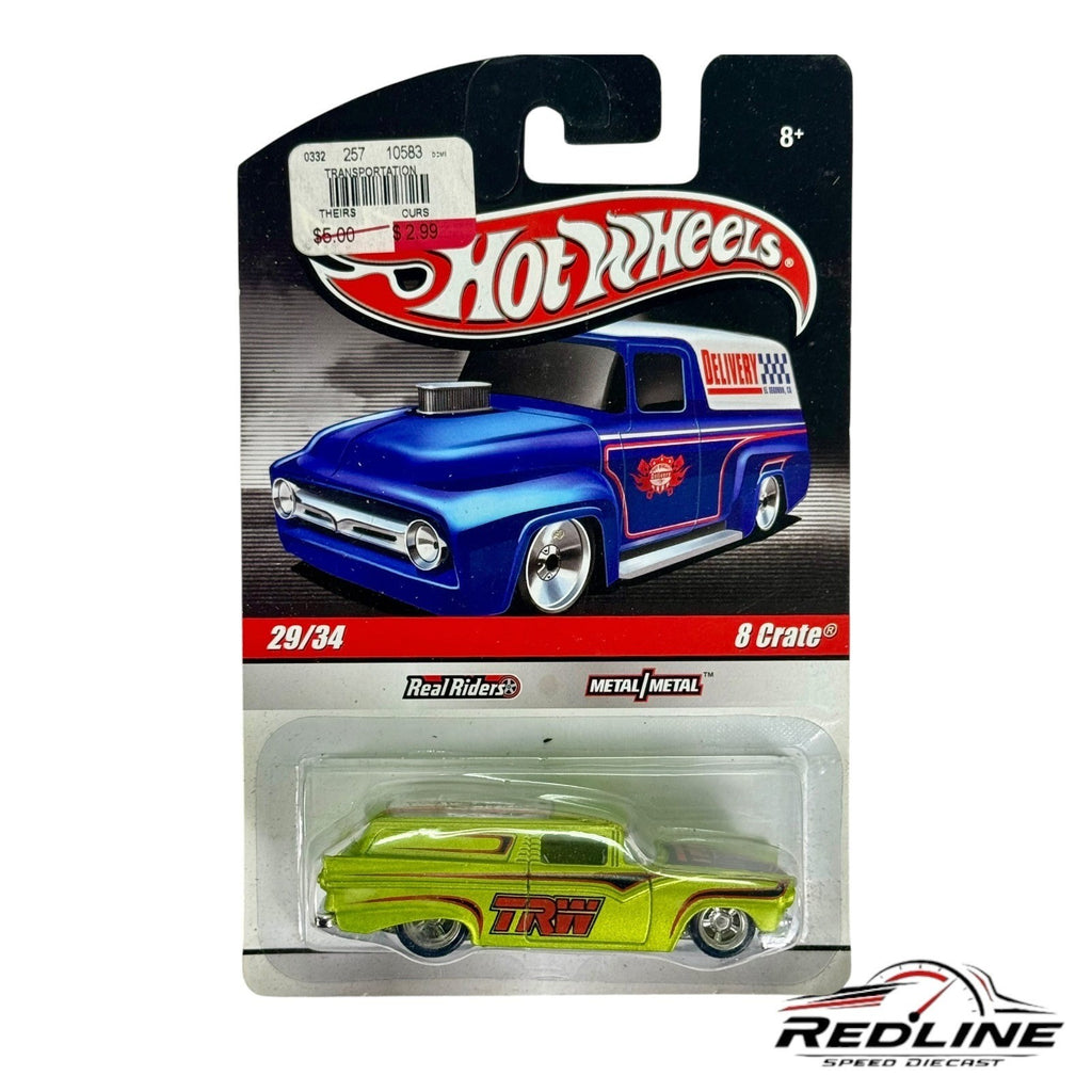 🇺🇸Hot Wheels 8 Crate 2009 Slick Rides Series TRW Real Riders H13🇺🇸