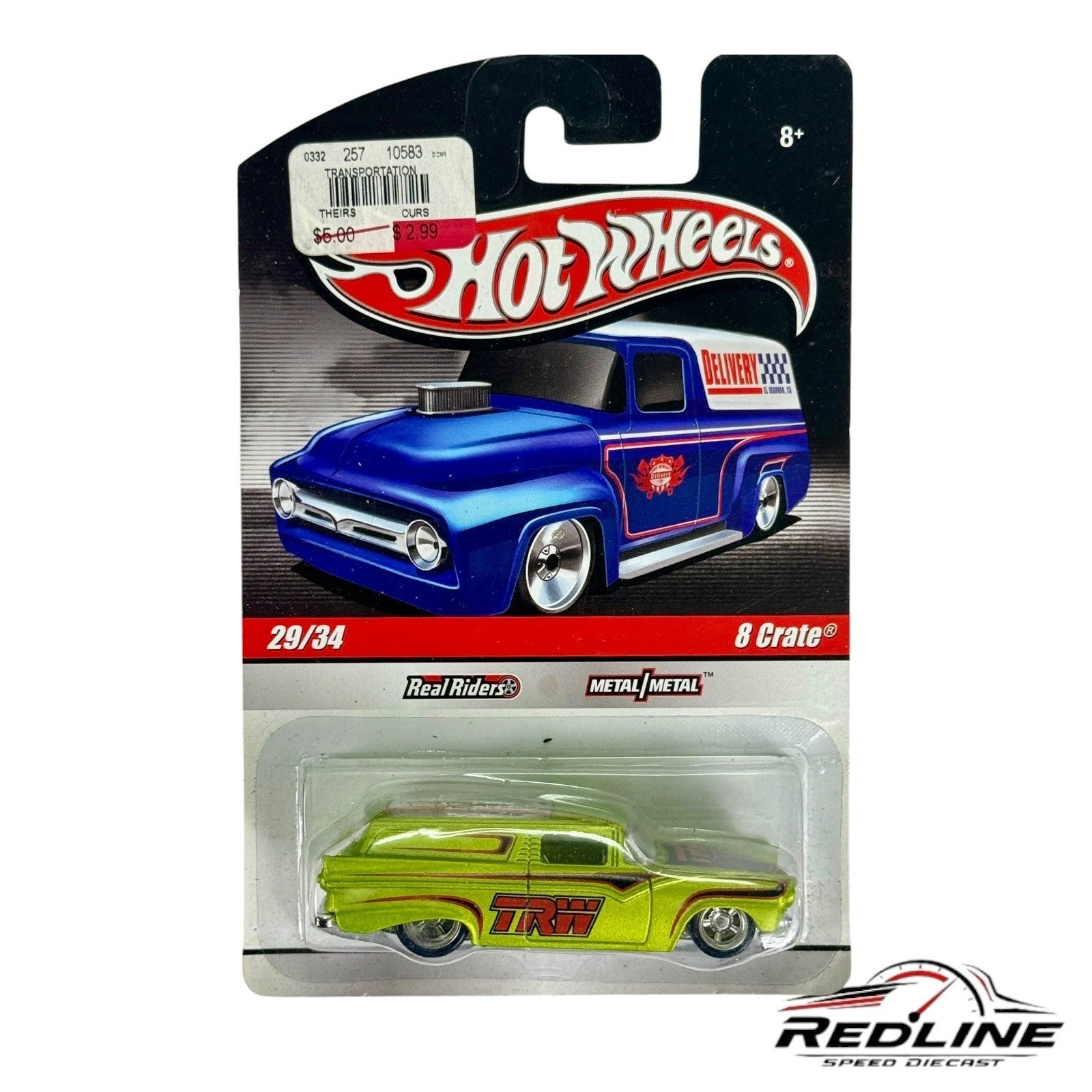 🇺🇸Hot Wheels 8 Crate 2009 Slick Rides Series TRW Real Riders H13🇺🇸