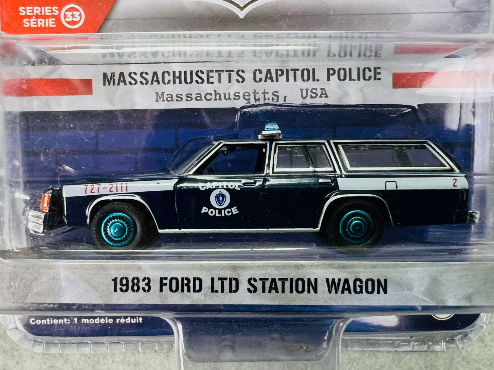 🔥🔥Greenlight 1983 Ford LTD Station Wagon Massachusetts Capital Police H33🔥🔥