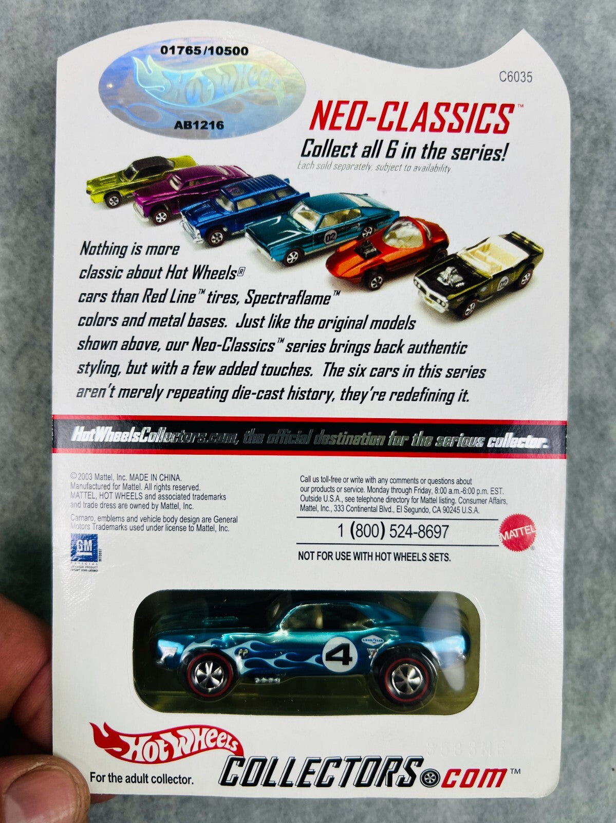🇺🇸🇺🇸Hot Wheels RLC '67 Camaro Ice Blue Neo-Classics Series 3 H31🇺🇸🇺🇸