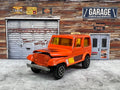 🔥🔥🔥Yatming #1603 Jeep CJ-7 Hard Top Orange w/Metal Base CJ7 C3🔥🔥🔥