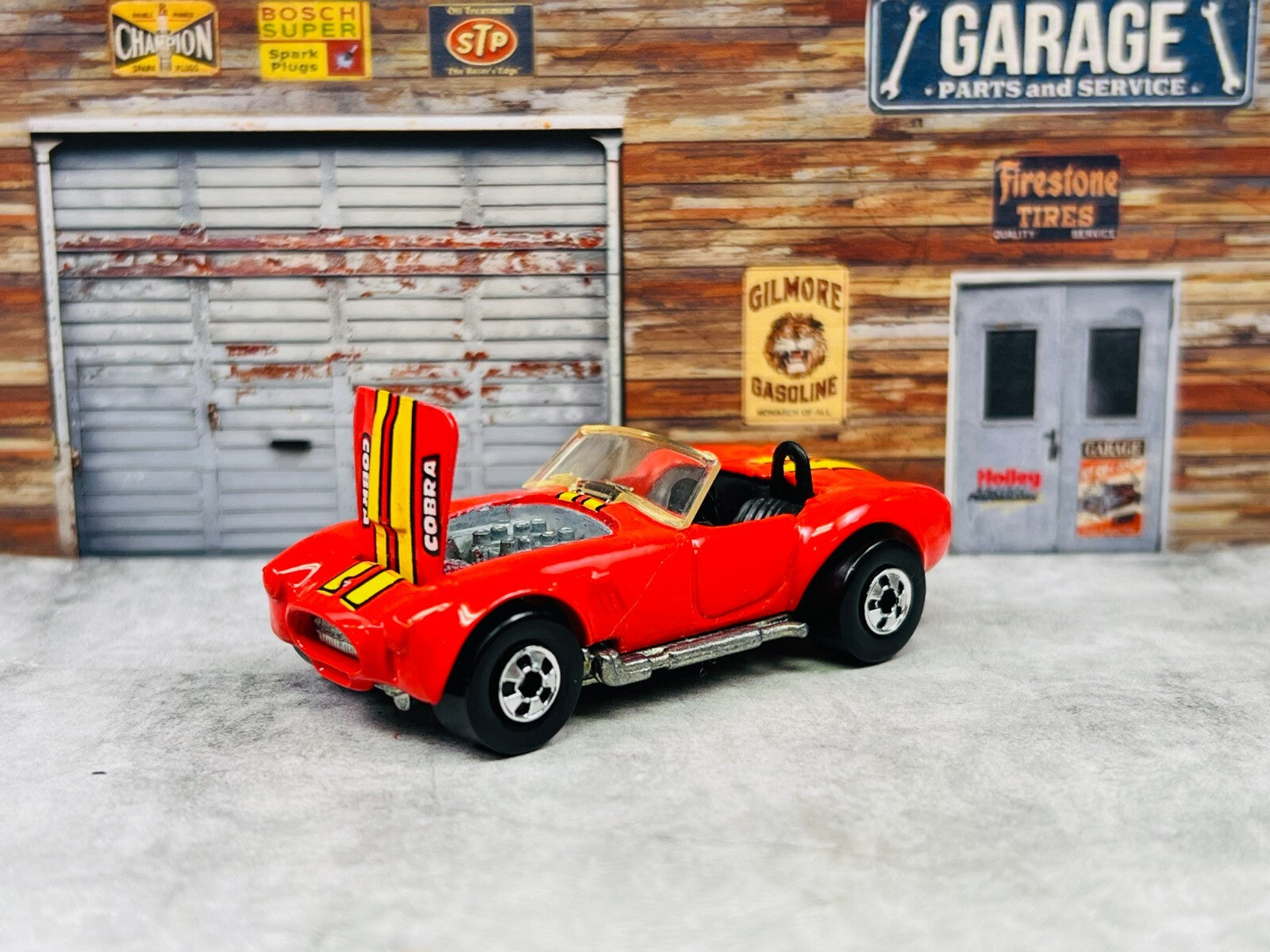 🇺🇸Hot Wheels Blackwalls  Classic Cobra Shelby 427 Red LOOSE 1982 C8🇺🇸