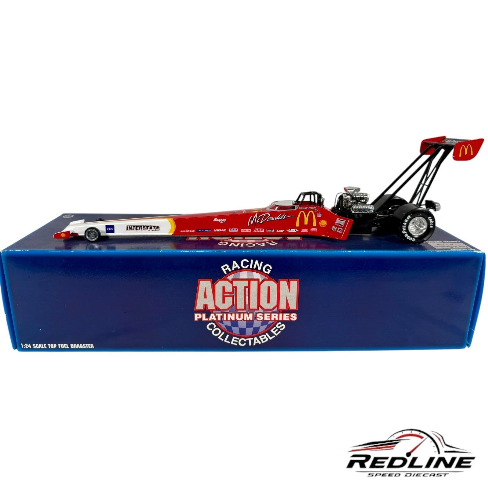 🏁Action Racing Cory McClenathan Top Fuel Dragster McDonald's NHRA 1:24 Red🏁