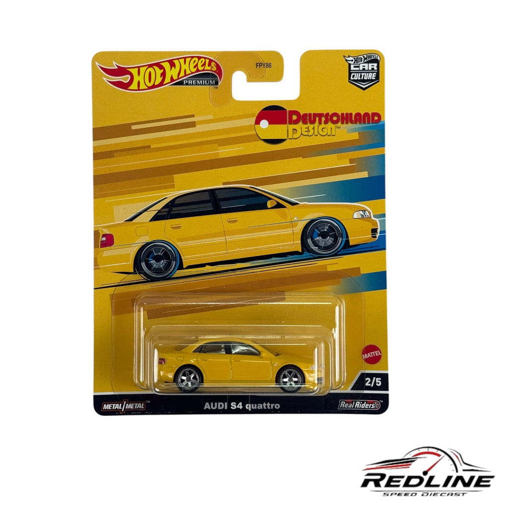 🇩🇪Hot Wheels Deutschland Design Audi S4 Quattro Yellow H32🇩🇪
