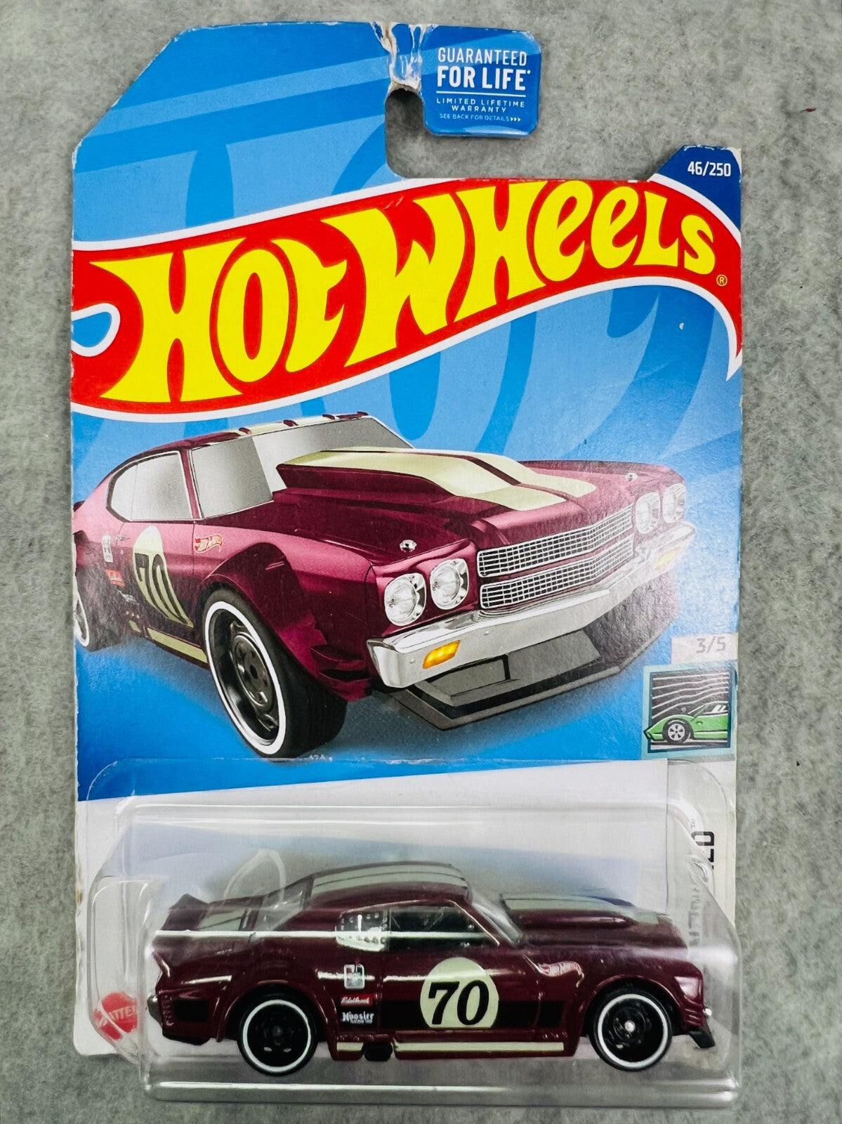 🇺🇸🇺🇸HOT WHEELS '70 Chevelle SS Maroon Car HW Contoured Chevrolet H27🇺🇸🇺🇸