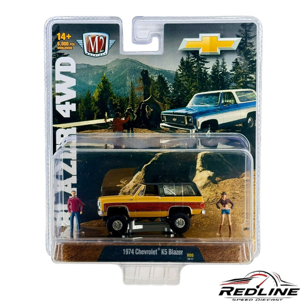 🇺🇸M2 Machines Diorama 1974 Chevrolet K5 Blazer R05 24-17 H34🇺🇸