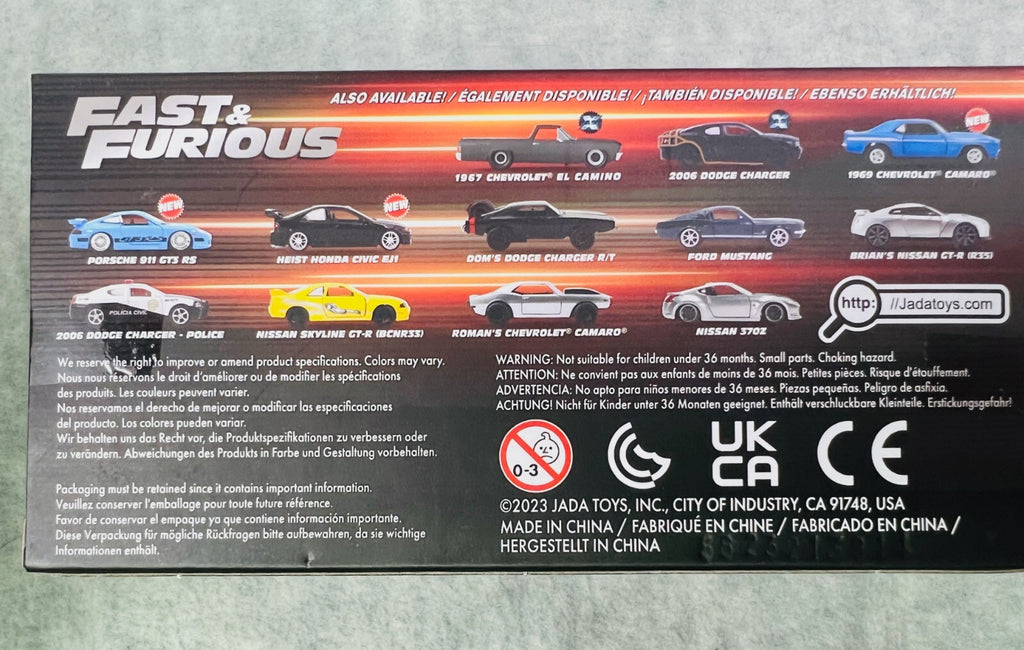 🔥🔥🔥Jada Toys Fast and Furious 1995 Toyota Supra 1/32🔥🔥🔥