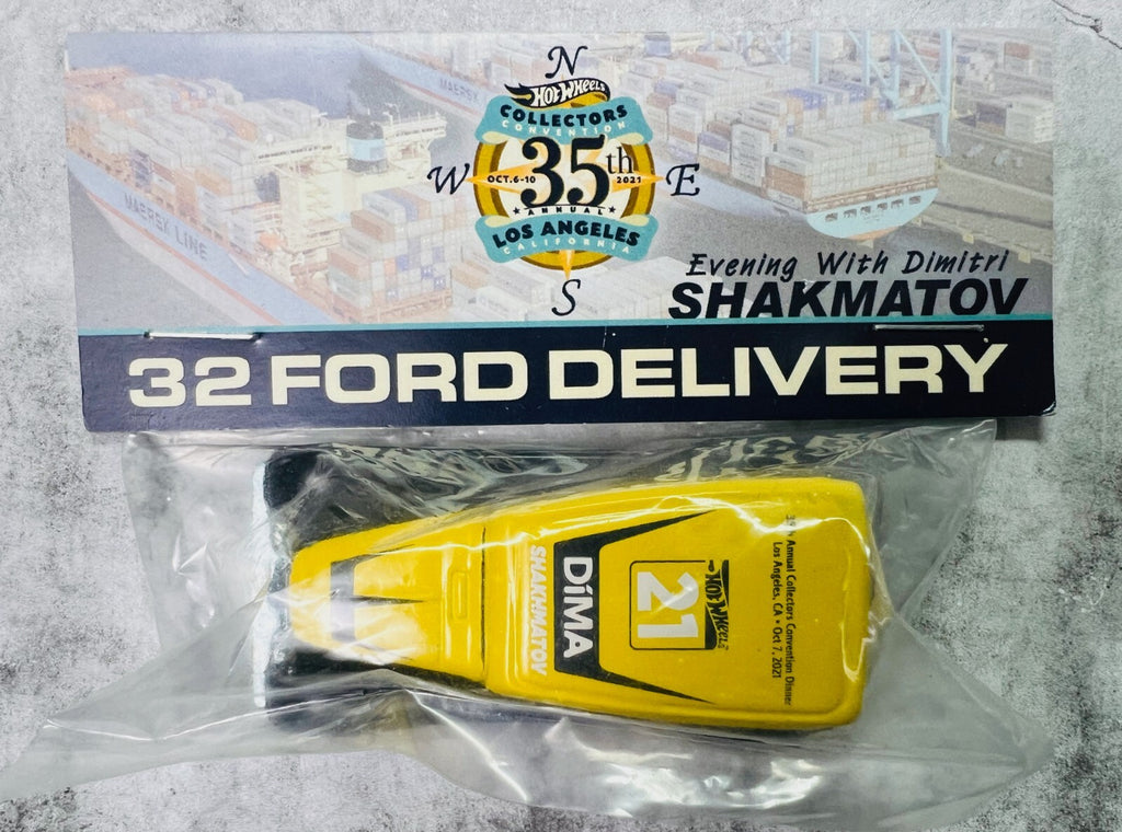 🔥🔥Collectors Convention 35th Hot Wheels Dinner 32 Ford Delivery Yellow🔥🔥