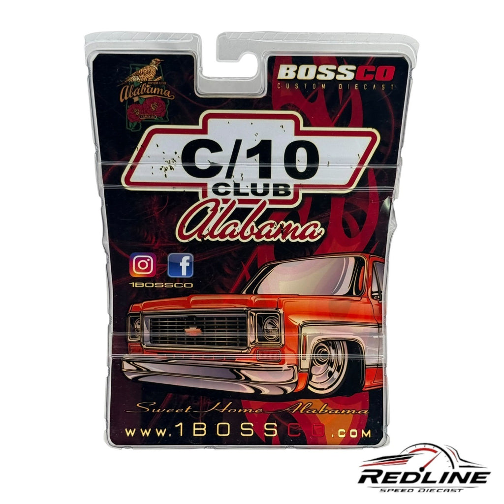🇺🇸Maisto Bossco 1987 Silverado C/10 Club Alabama H31🇺🇸
