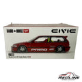 🎌🎌Kaido House Honda Civic EF Kaido Works V2 RED 1:64H15🎌🎌