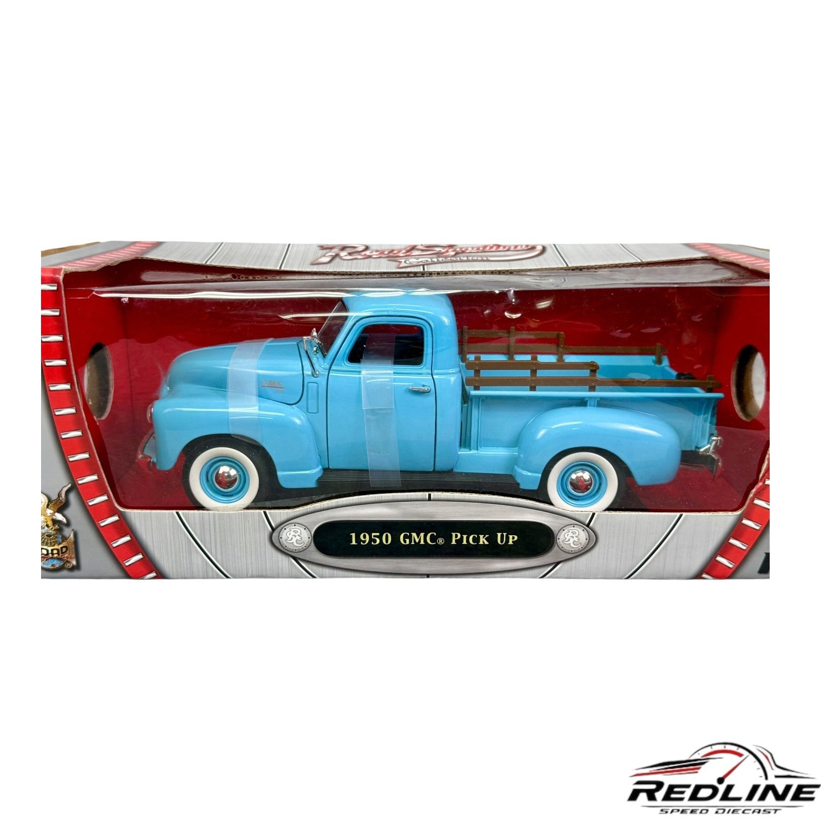 🇺🇸🇺🇸🇺🇸Road Signature 1950 GMC Pickup blue 1:18 Scale 🇺🇸🇺🇸🇺🇸