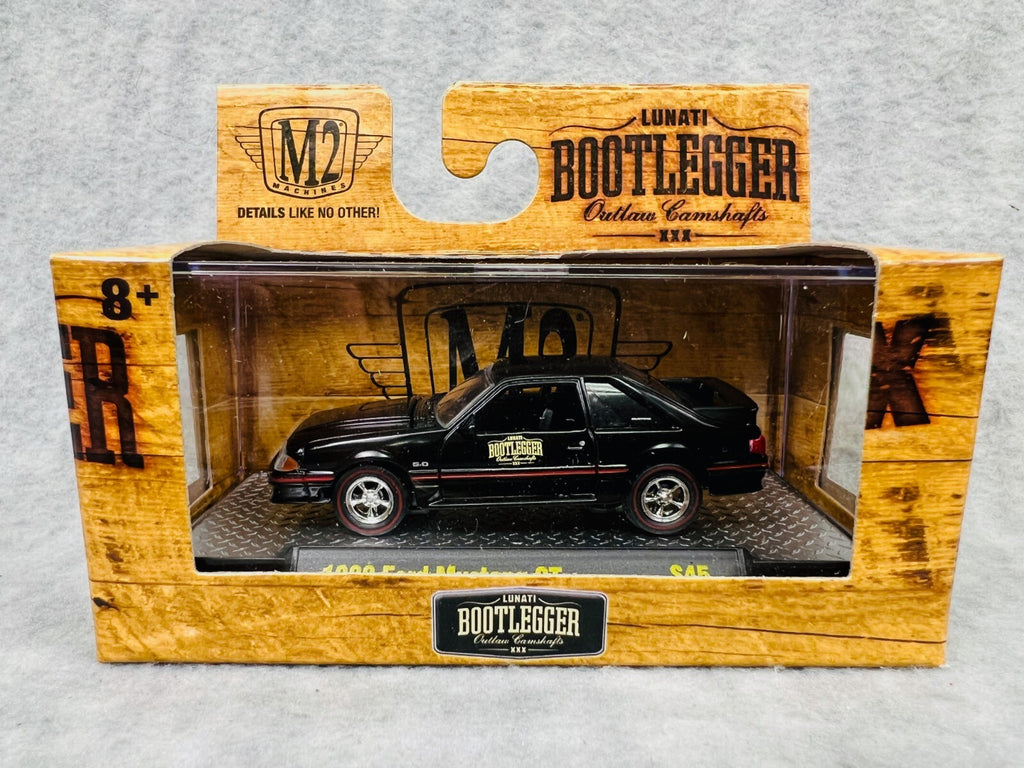 🇺🇸🇺🇸M2 Machines Lunati Bootlegger 1988 Ford Mustang GT BLACK H7🇺🇸🇺🇸
