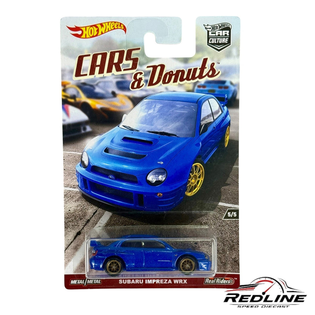 🇺🇸🇺🇸Hot Wheels Cars & Donuts Subaru Impreza WRX Blue H13🇺🇸🇺🇸