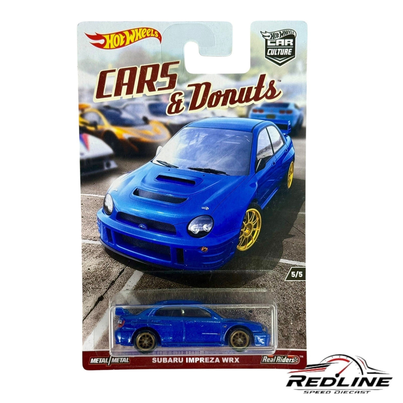 🇺🇸🇺🇸Hot Wheels Cars & Donuts Subaru Impreza WRX Blue H13🇺🇸🇺🇸