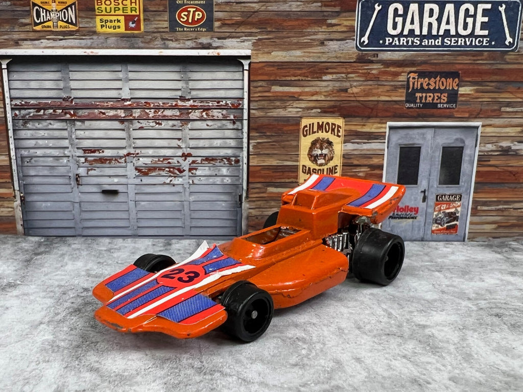 🏁 🏁🏁Diecast Formula Race Car Orange # 23 MADE IN CHINA C7🏁🏁🏁