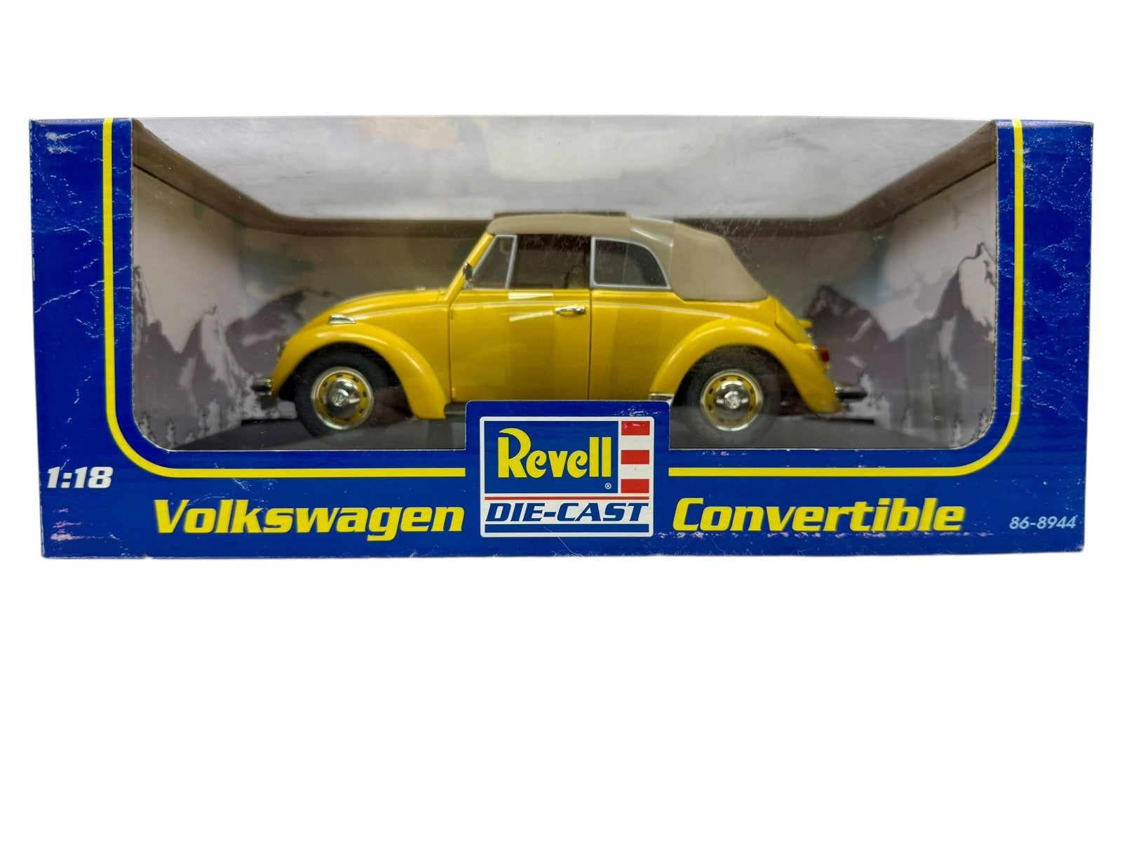 🇩🇪🇩🇪Revell Volkswagen Convertible Yellow 1:18 B3🇩🇪🇩🇪