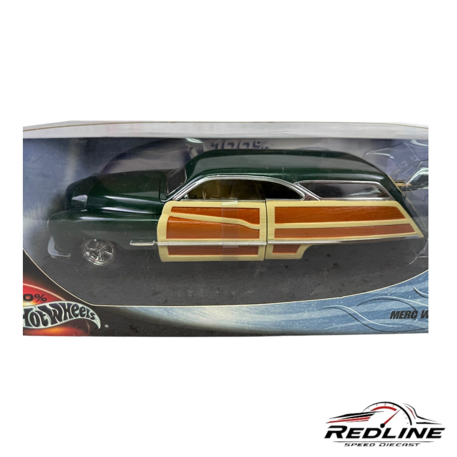 🔥🔥🔥Hot Wheels  Collectibles 1950 Merc Woodie 1:18 B3🔥🔥🔥