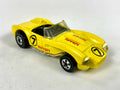 🔥🔥🔥🔥HOT WHEELS FERRARI 250 YELLOW LOOSE MADE IN MALAYSIA 1990 MATTEL🔥🔥🔥🔥