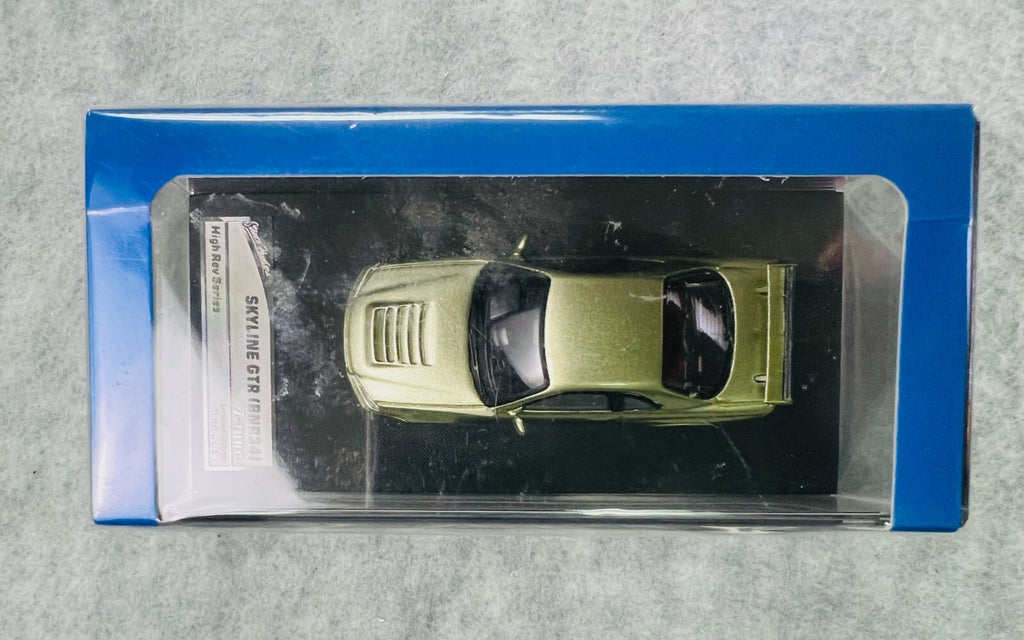 🎌 Stance Hunter Nissan Skyline GTR  BNR34 Z-tune Blue Yellow 599 pcs 1/64 H3🎌