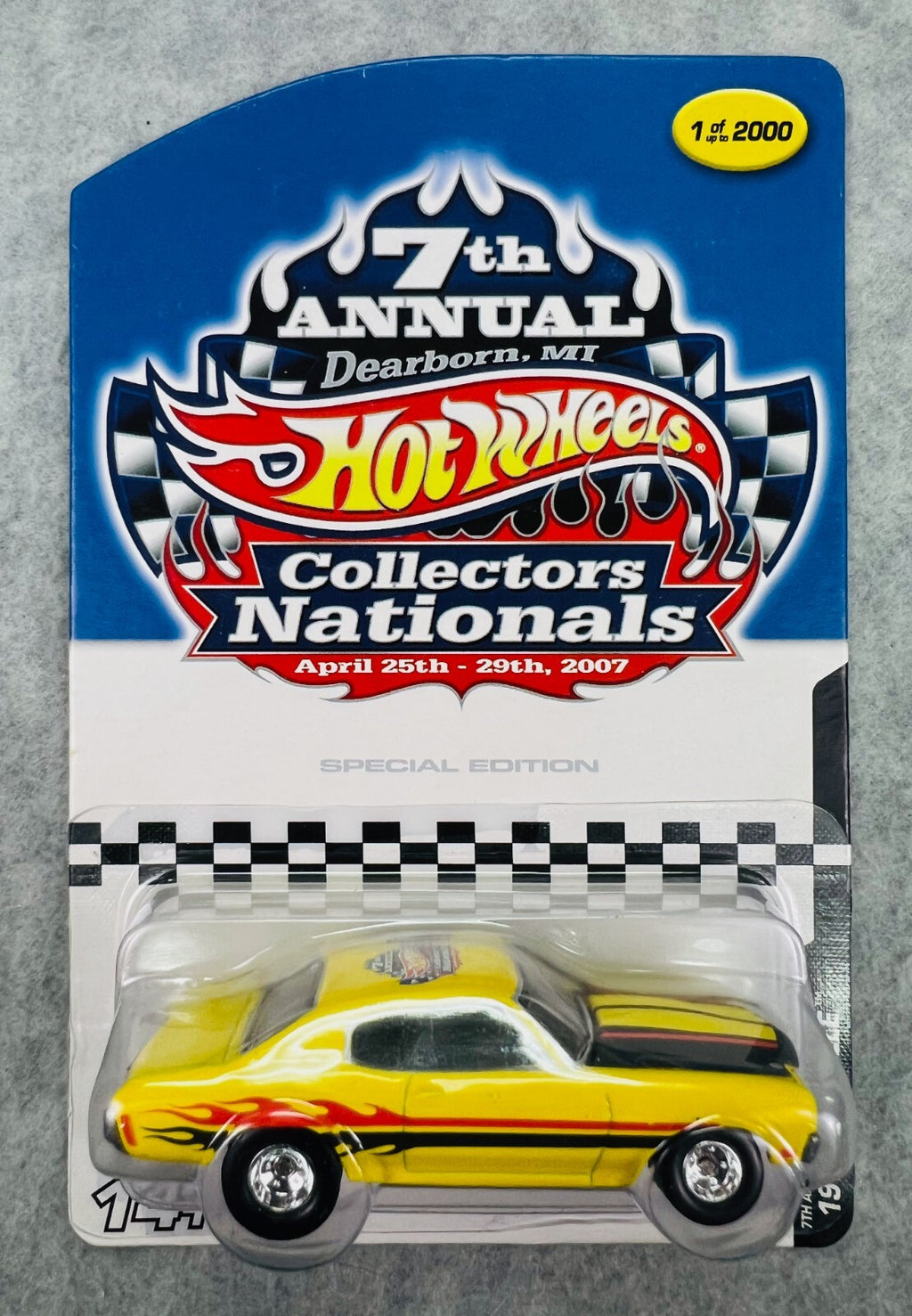 🇺🇸🇺🇸Hot Wheels 2007 7th Collectors Nationals '70 Chevelle YELLOW H9🇺🇸🇺🇸
